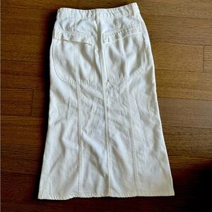 White Midi skirt Zara